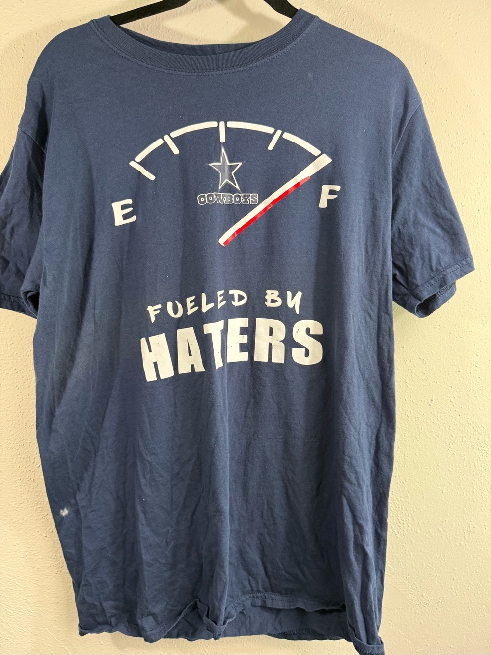 Gildan Navy 'Fueled by Haters' Graphic Tee
